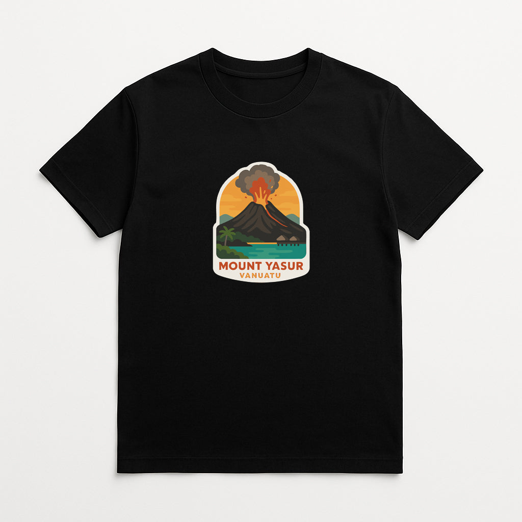 Mount Yasur Vanuatu Iron On Heat Transfer Vinyl HTV Die-Cut Symbolic Landmark