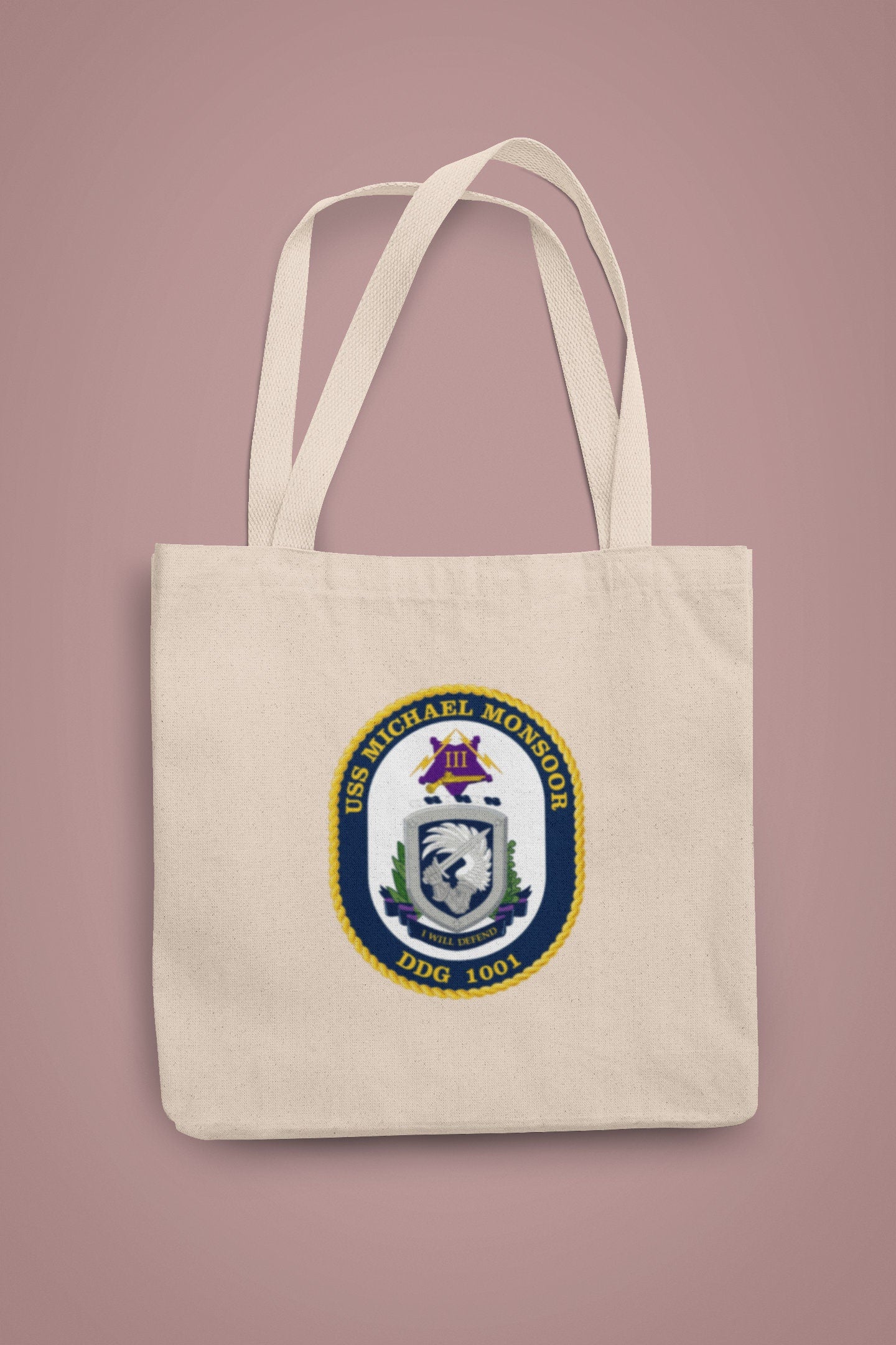 USS Michael Monsoor DDG-1001 Badge Iron On Heat Transfer Vinyl HTV Zumwalt Class Destroyer