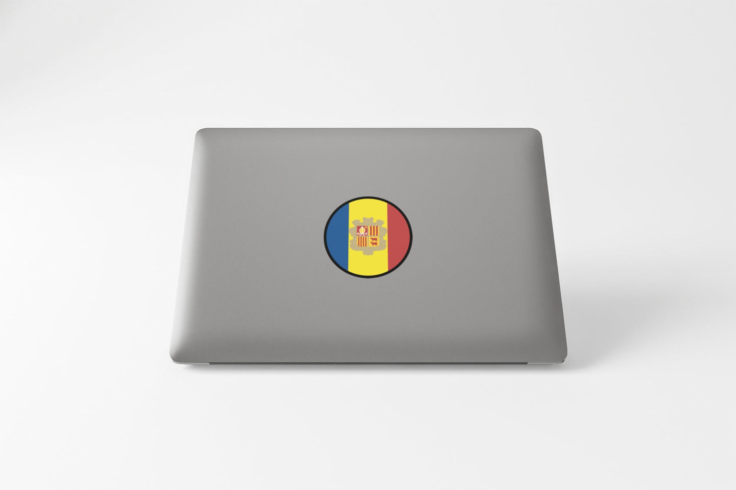 Andorra Flag Circle Sticker Decal
