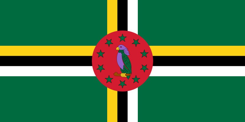 Dominica Flag Iron On Heat Transfer Vinyl HTV / Commonwealth of Dominica / Apres Bondie, C'est La Ter / Roseau