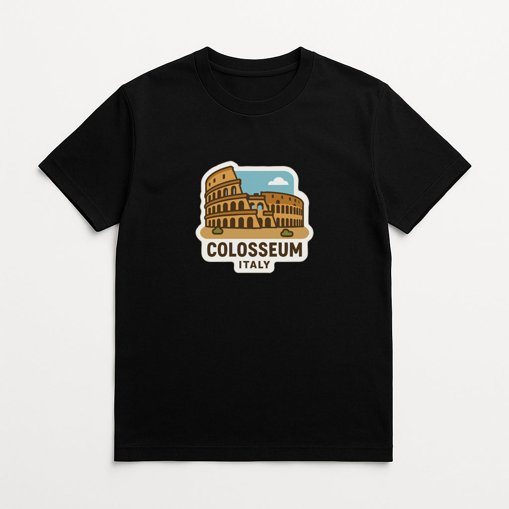 Colosseum Italy Iron On Heat Transfer Vinyl HTV Die-Cut Symbolic Landmark Design