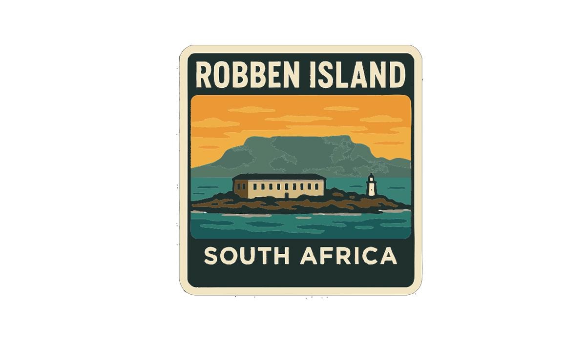 Robben Island South Africa Iron On Heat Transfer Vinyl HTV Die-Cut Symbolic