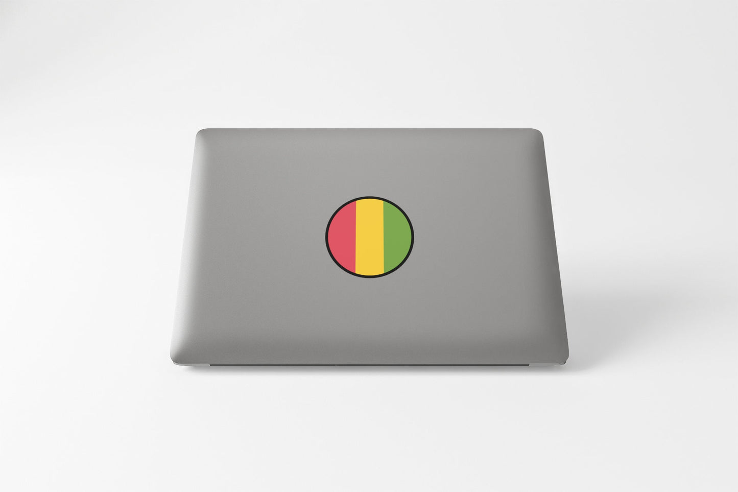 Guinea Flag Circle Sticker Decal