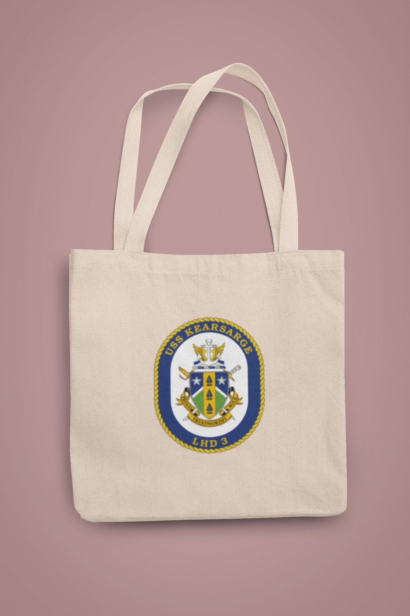 USS Kearsarge LHD-3 Badge Iron On Heat Transfer Vinyl HTV Wasp Class Amphibious assault ship