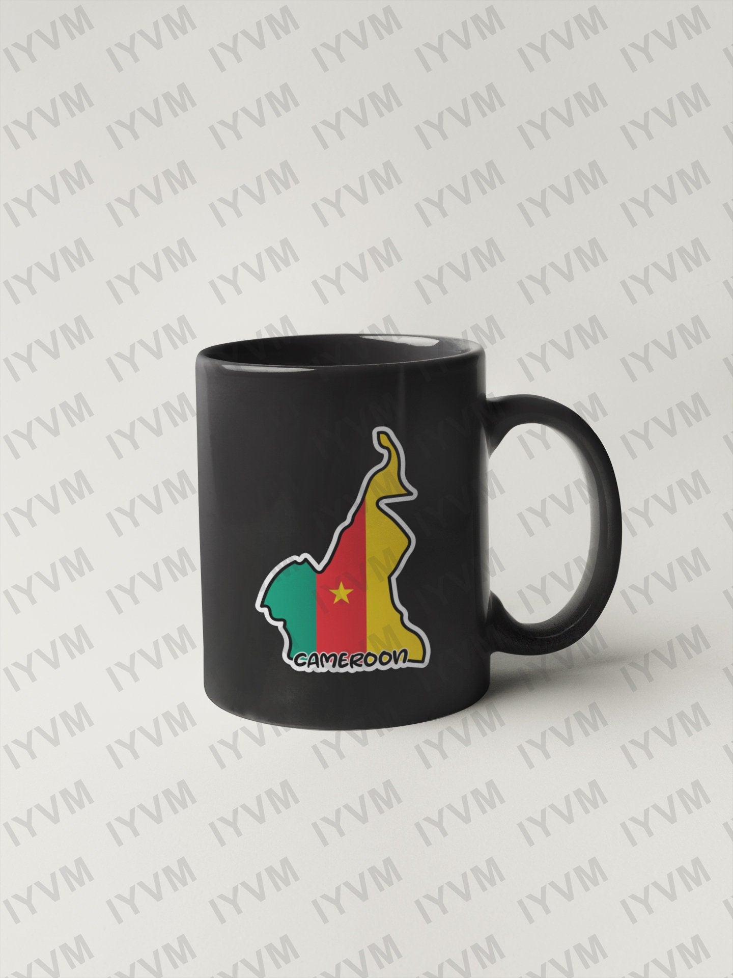 Cameroon Map Flag Sticker Decal / Republic of Cameroon / Yaoundé / Paix – Travail – Patrie / Cameroonian