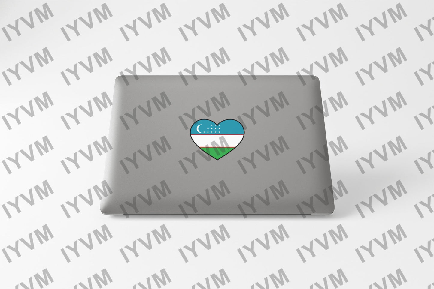 Uzbekistan Flag Heart Sticker Decal / Republic of Uzbekistan / Tashkent / Uzbek / Uzbekistani