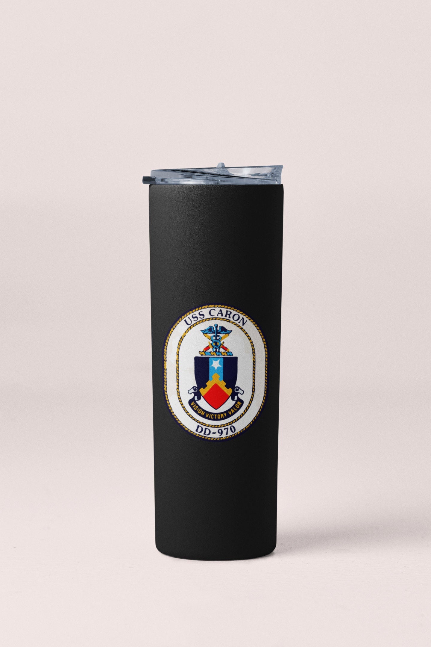 USS Caron DD-970 Badge Sticker Decal Spruance Class Destroyer Car Sticker Bumper Sticker for Car Emblem