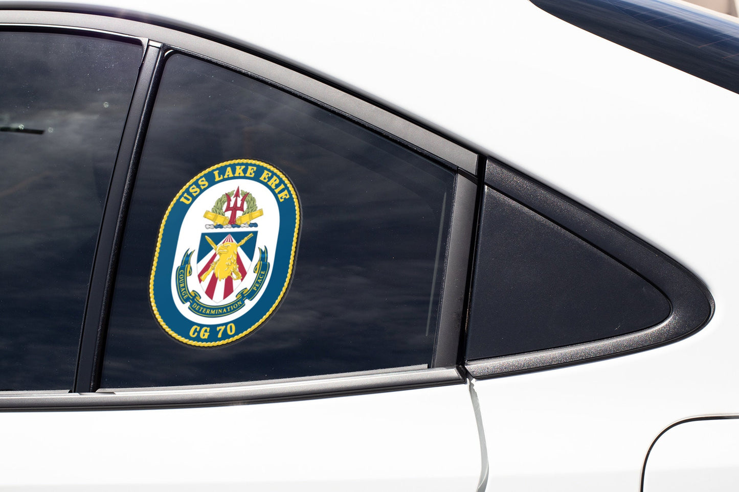USS Lake Erie CG-70 Badge Sticker Decal Ticonderoga Class Cruiser Car Sticker Bumper Sticker for Car Emblem