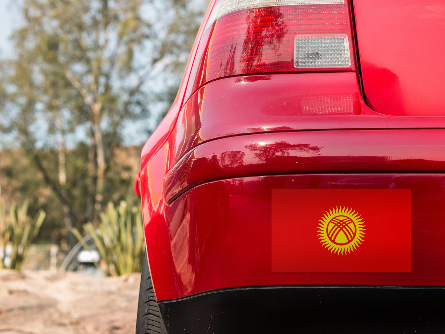Kyrgyzstan Flag Sticker Decal