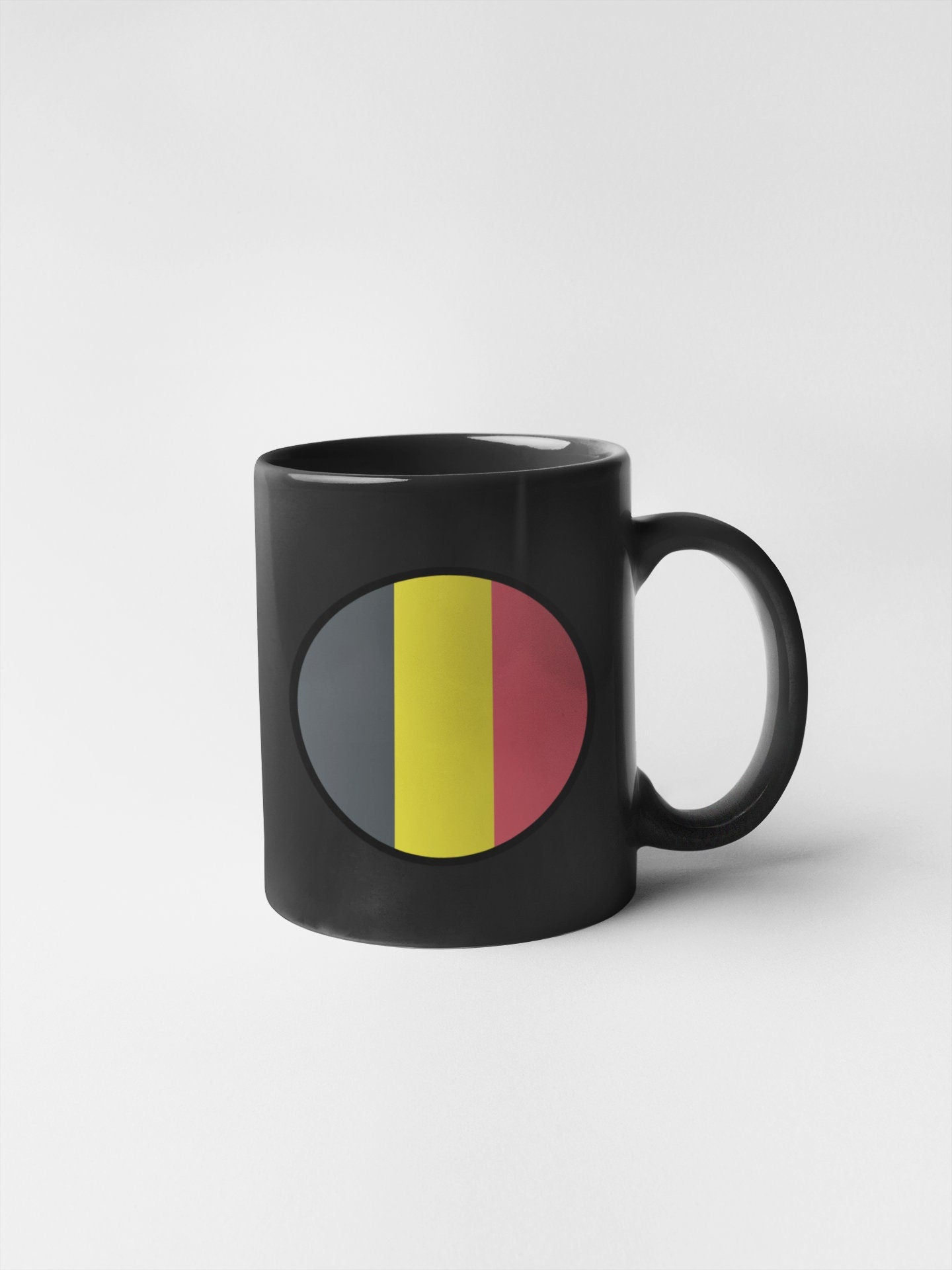 Belgium Flag Circle Sticker Decal