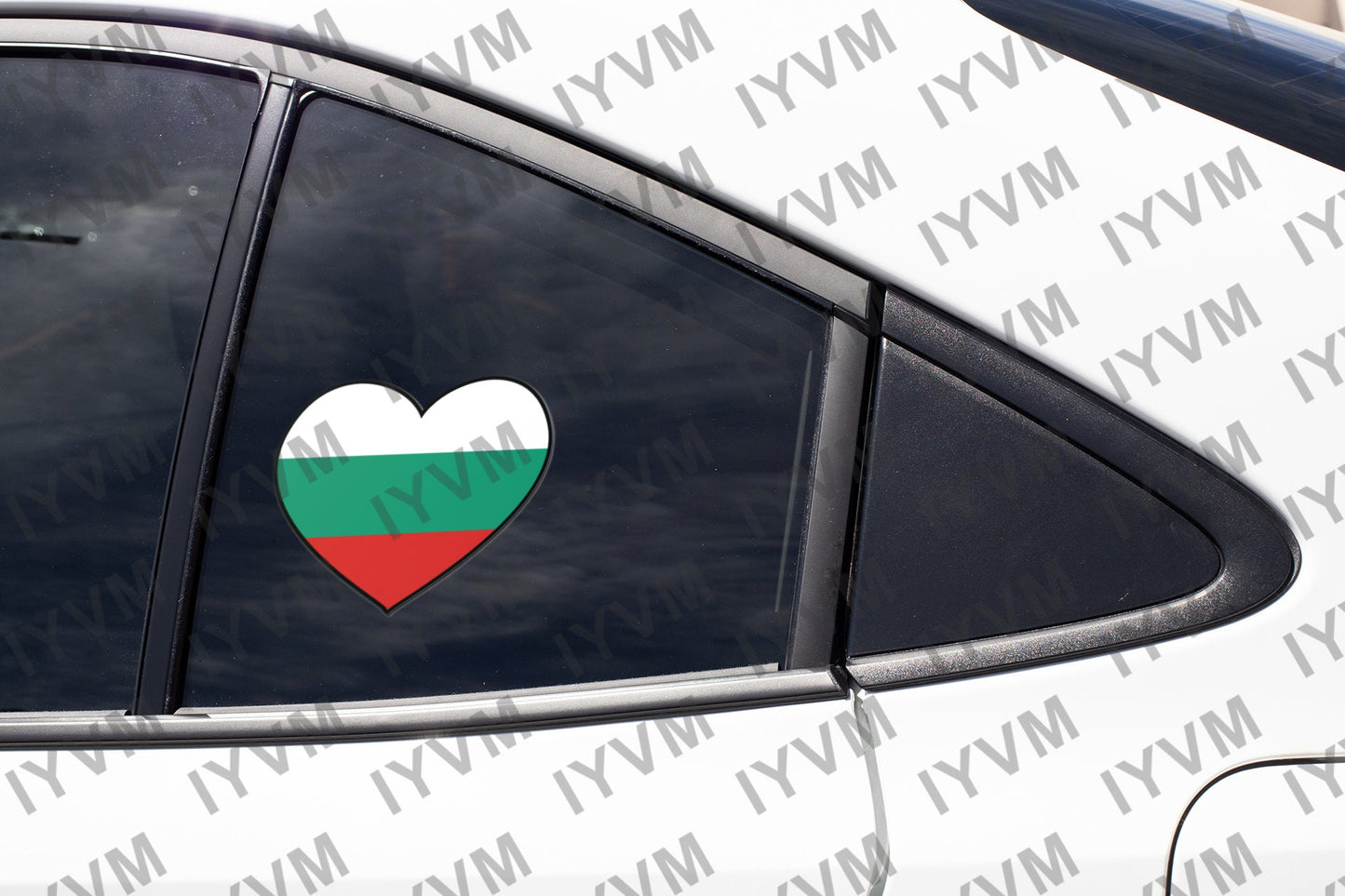 Bulgaria Flag Heart Sticker Decal / Sofia / Republic of Bulgaria / Съединението прави силата / Bulgarian