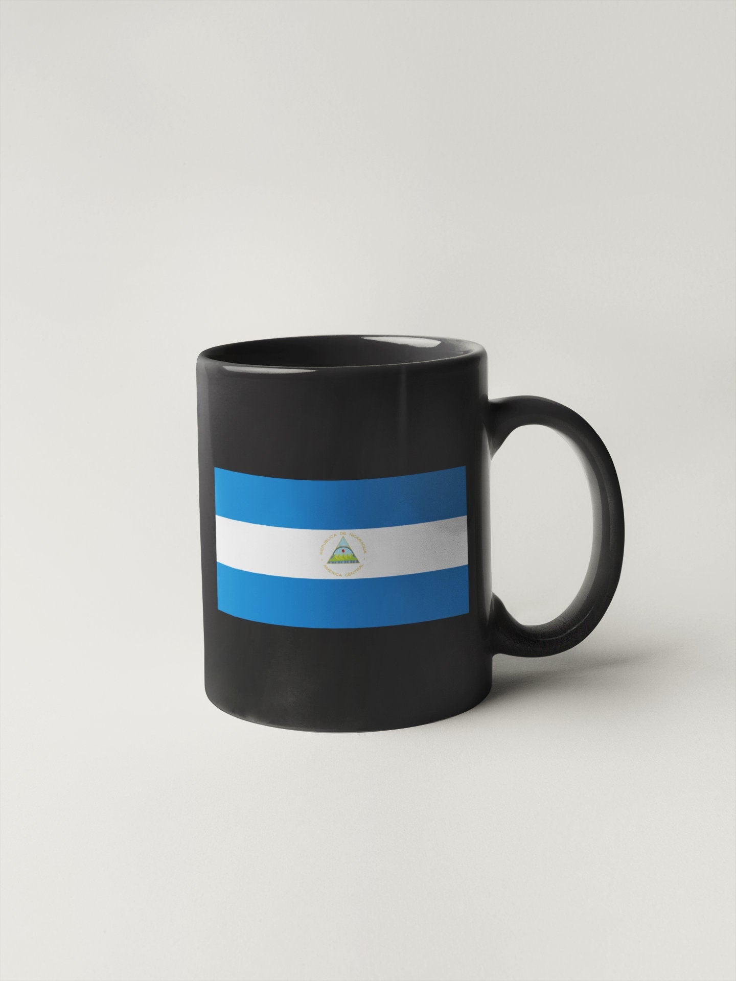 Nicaragua Flag Sticker Decal / Republic of Nicaragua / República de Nicaragua / En Dios confiamos / Managua /