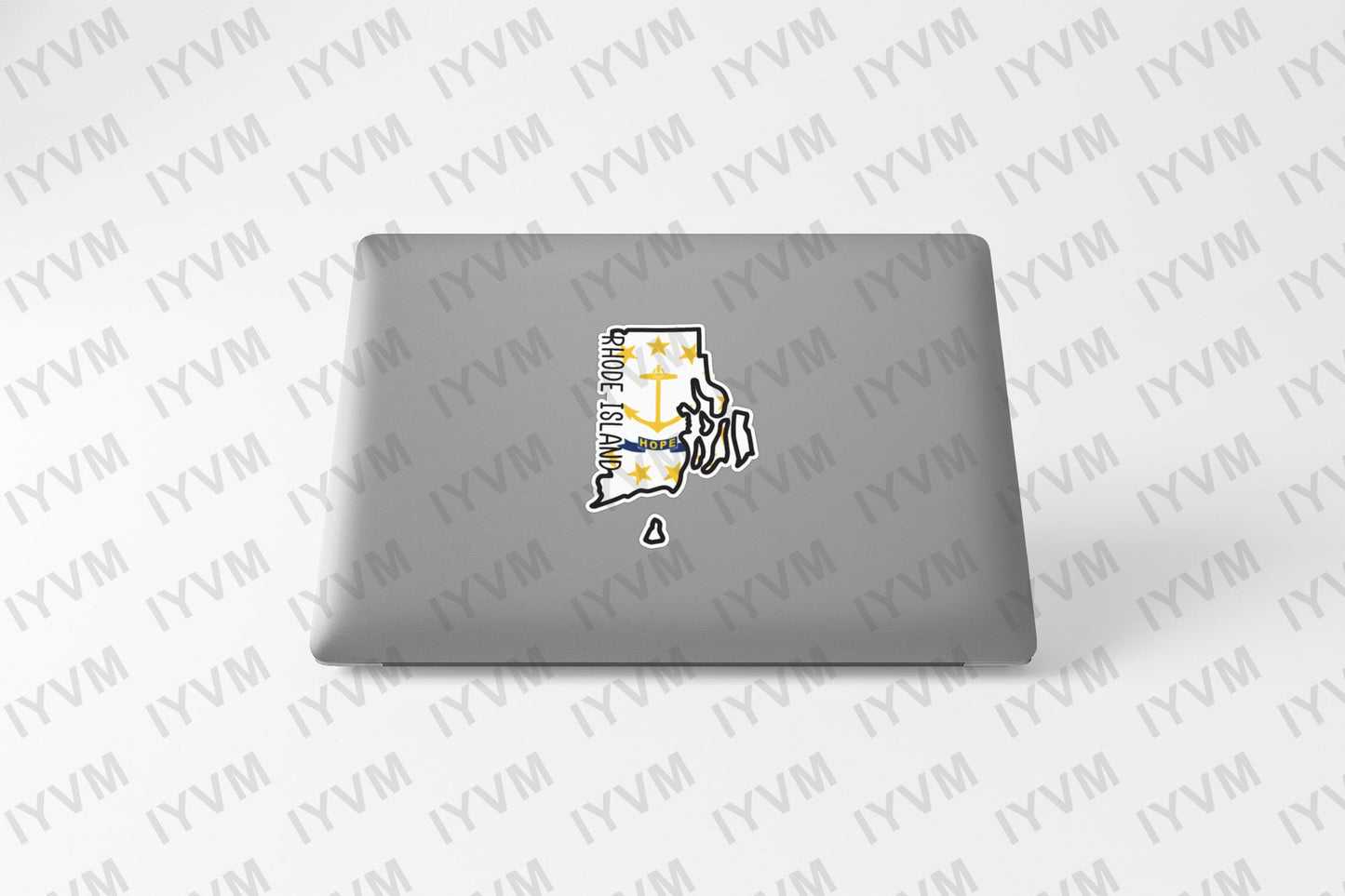 State of Rhode Island Map Flag Sticker Decal  USA Rhode Island State  Providence  The Ocean State  Little Rhody  Rogues Island /