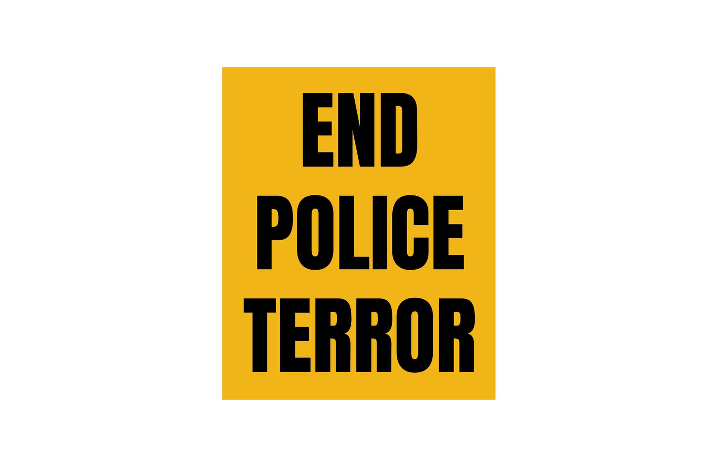 End Police Terror Sticker Decal Justice for Tyre Nichols Death