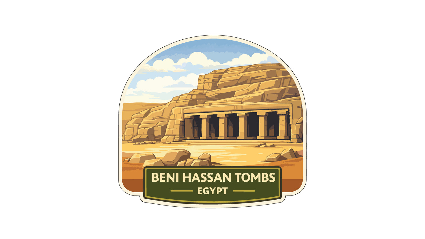 the Beni Hassan Tombs, an ancient Egyptian tomb located in the Valley of the Kings in Luxor, Egypt.