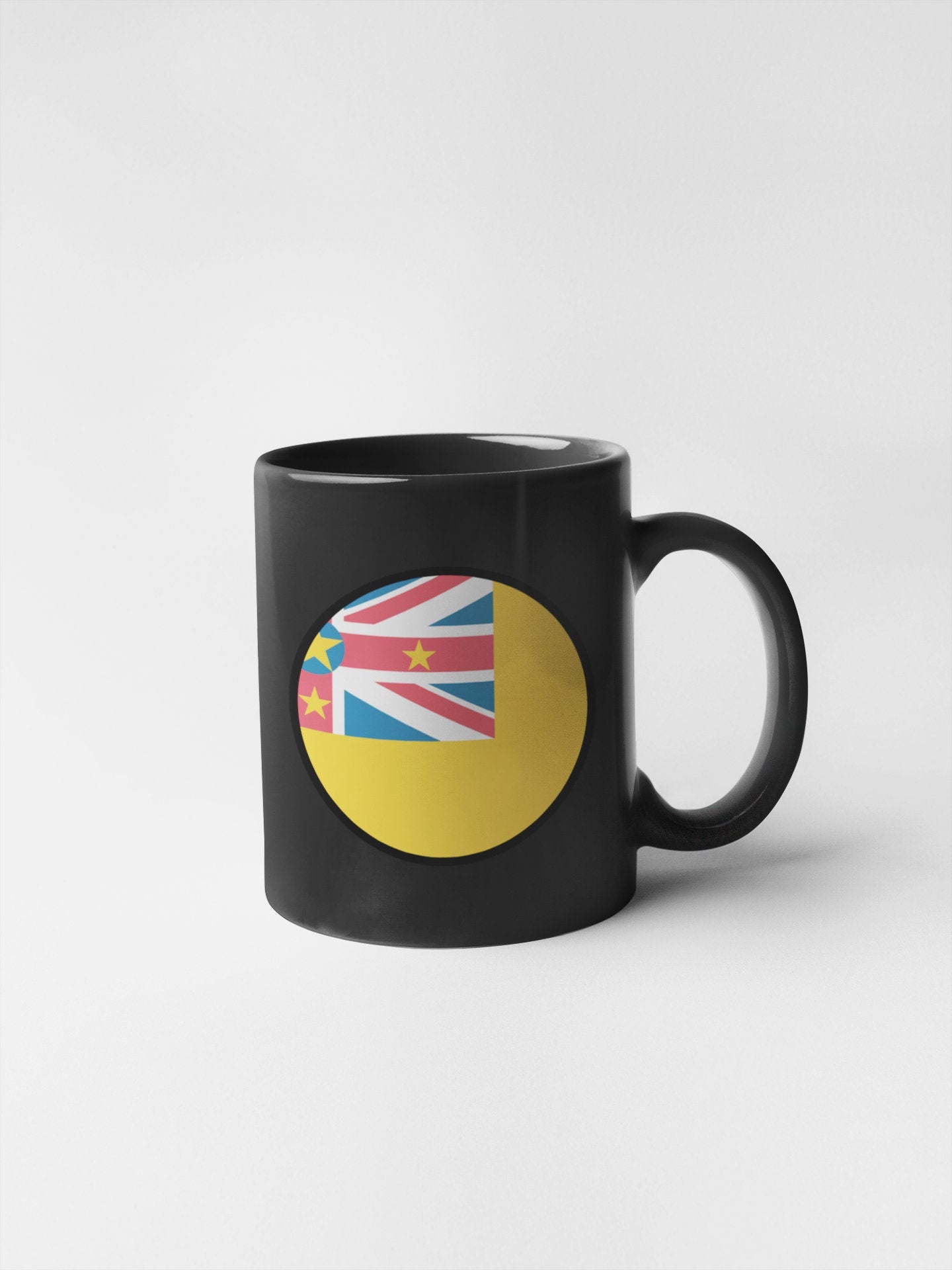 Niue Flag Circle Sticker Decal