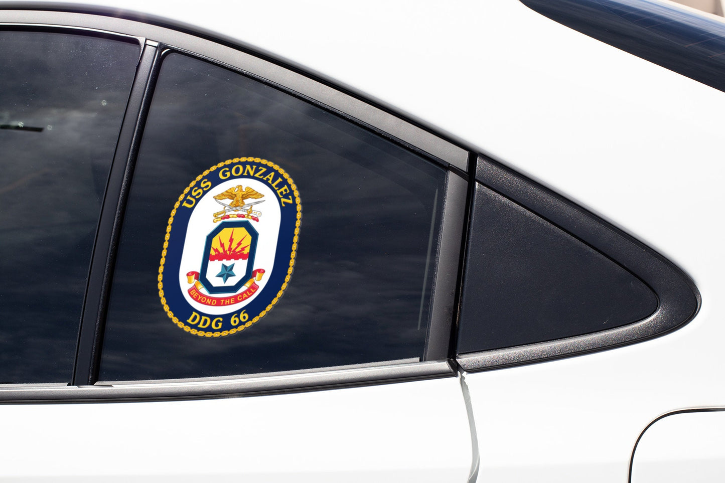 USS Gonzalez DDG-66 Badge Sticker Decal Arleigh Burke Class Destroyer Car Sticker Bumper Sticker for Car Emblem