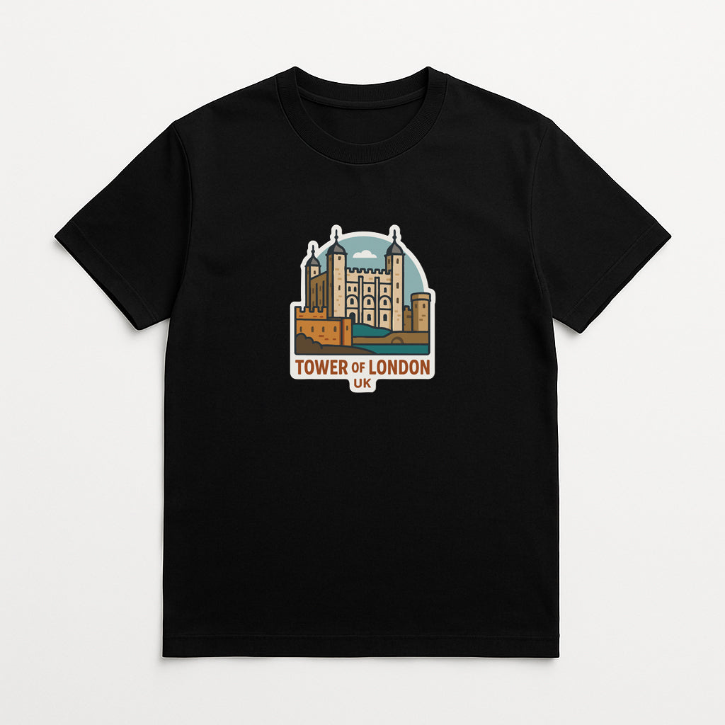 Tower of London UK Iron On Heat Transfer Vinyl HTV Die-Cut Symbolic Landmark