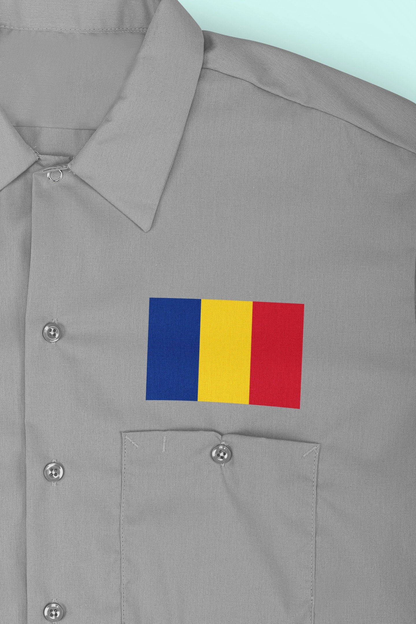 Romania Flag Iron On Heat Transfer Vinyl HTV / România / Bucharest / Romanian