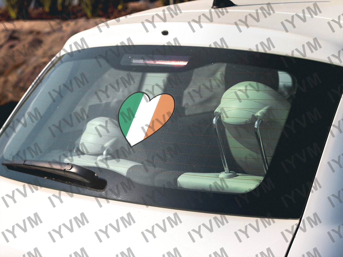 Ireland Flag Heart Sticker Decal / Éire / Airlann / Northern Ireland / Irish / Belfast