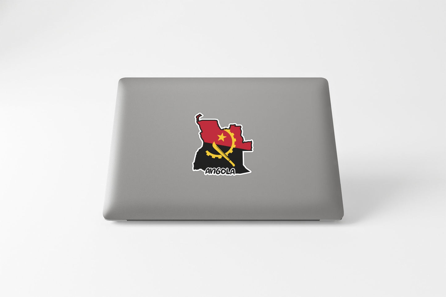 Angola Map Flag Sticker Decal