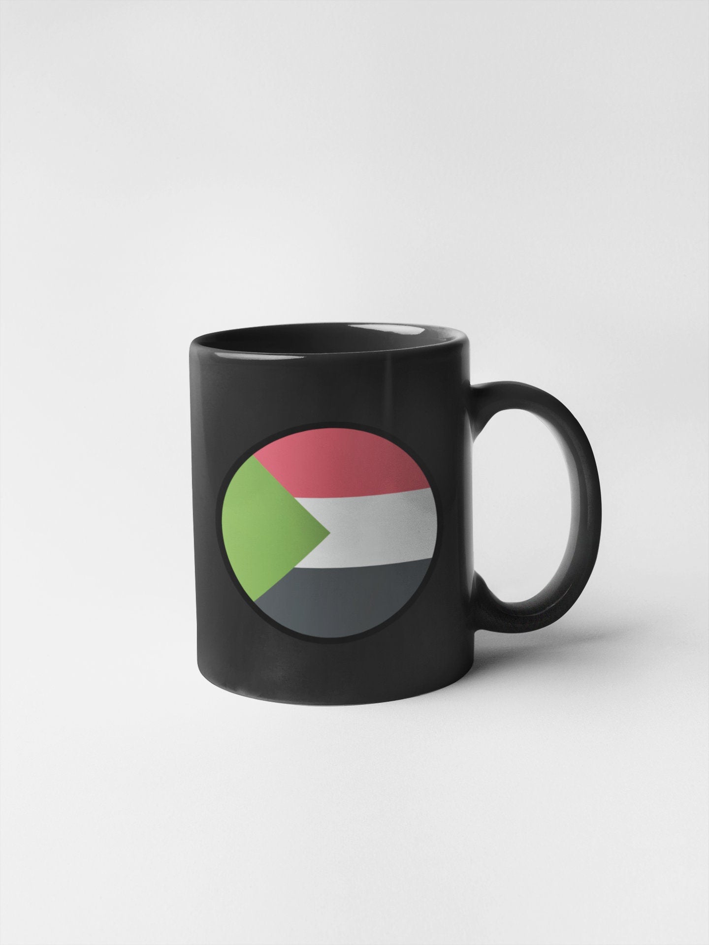 Sudan Flag Circle Sticker Decal