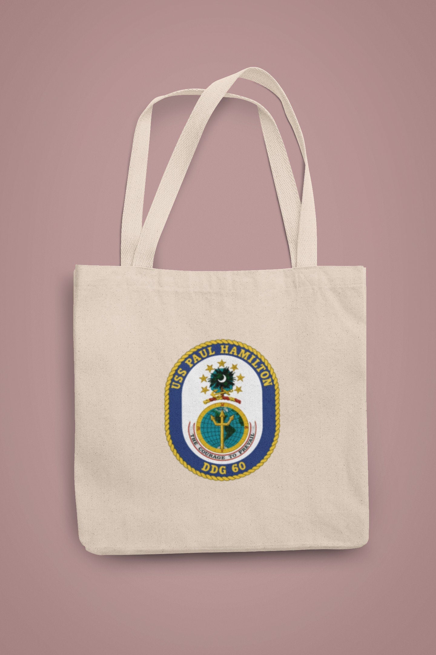 USS Paul Hamilton DDG-60 Badge Iron On Heat Transfer Vinyl HTV Arleigh Burke Class Destroyer