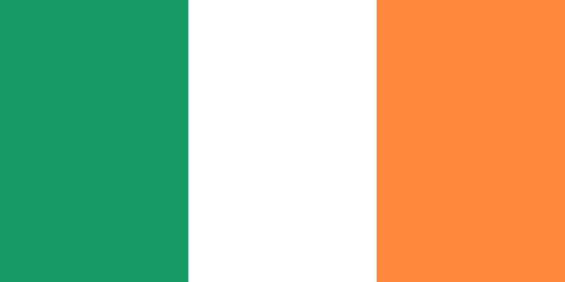 Ireland Flag Iron On Heat Transfer Vinyl HTV / Éire / Airlann / Northern Ireland / Irish / Belfast