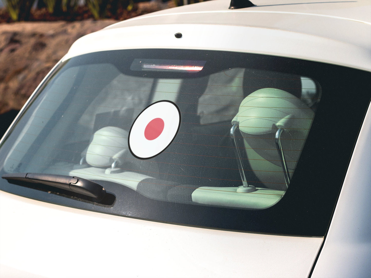 Japan Flag Circle Sticker Decal