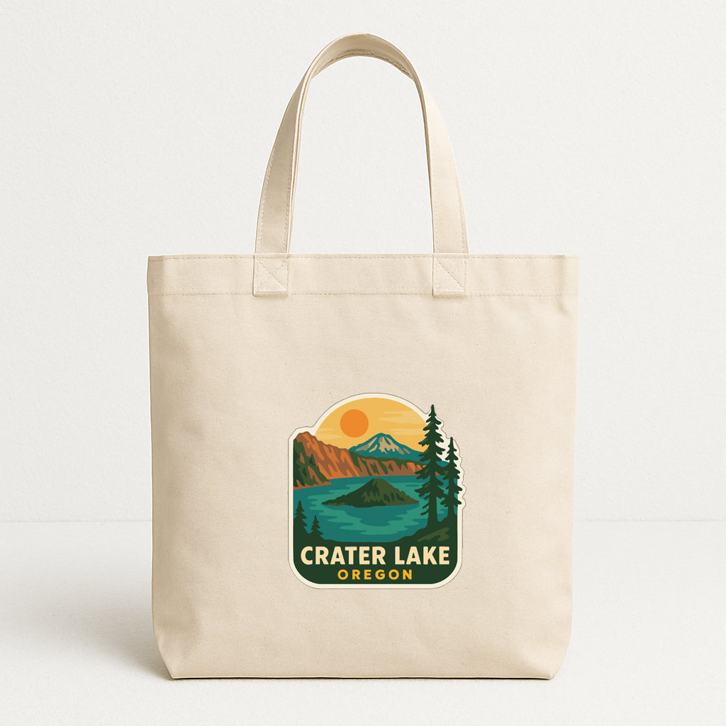Crater Lake Oregon Iron On Heat Transfer Vinyl HTV Die-Cut Symbolic Landmark