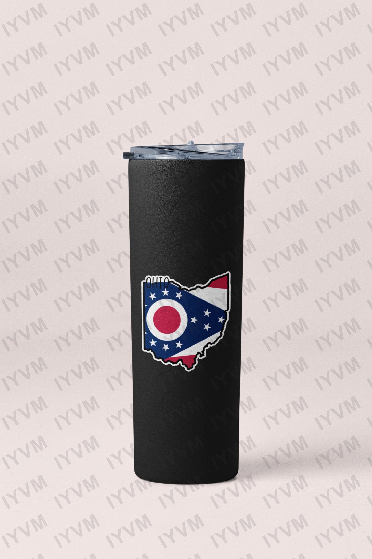 State of Ohio Map Flag Sticker Decal  USA Ohio State  Columbus  The Buckeye State  Birthplace of Aviation  The Heart of It All