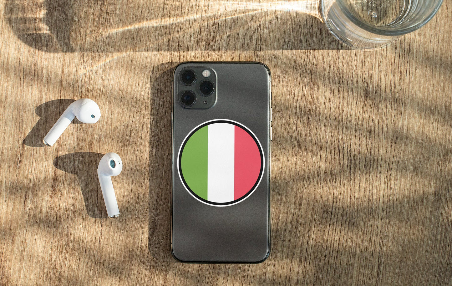 Italy Flag Circle Sticker Decal