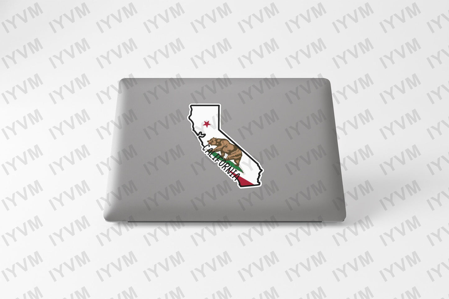 State of California Map Flag Sticker Decal  USA California State  Sacramento  The Golden State  San Francisco  Los Angeles / San Diego /