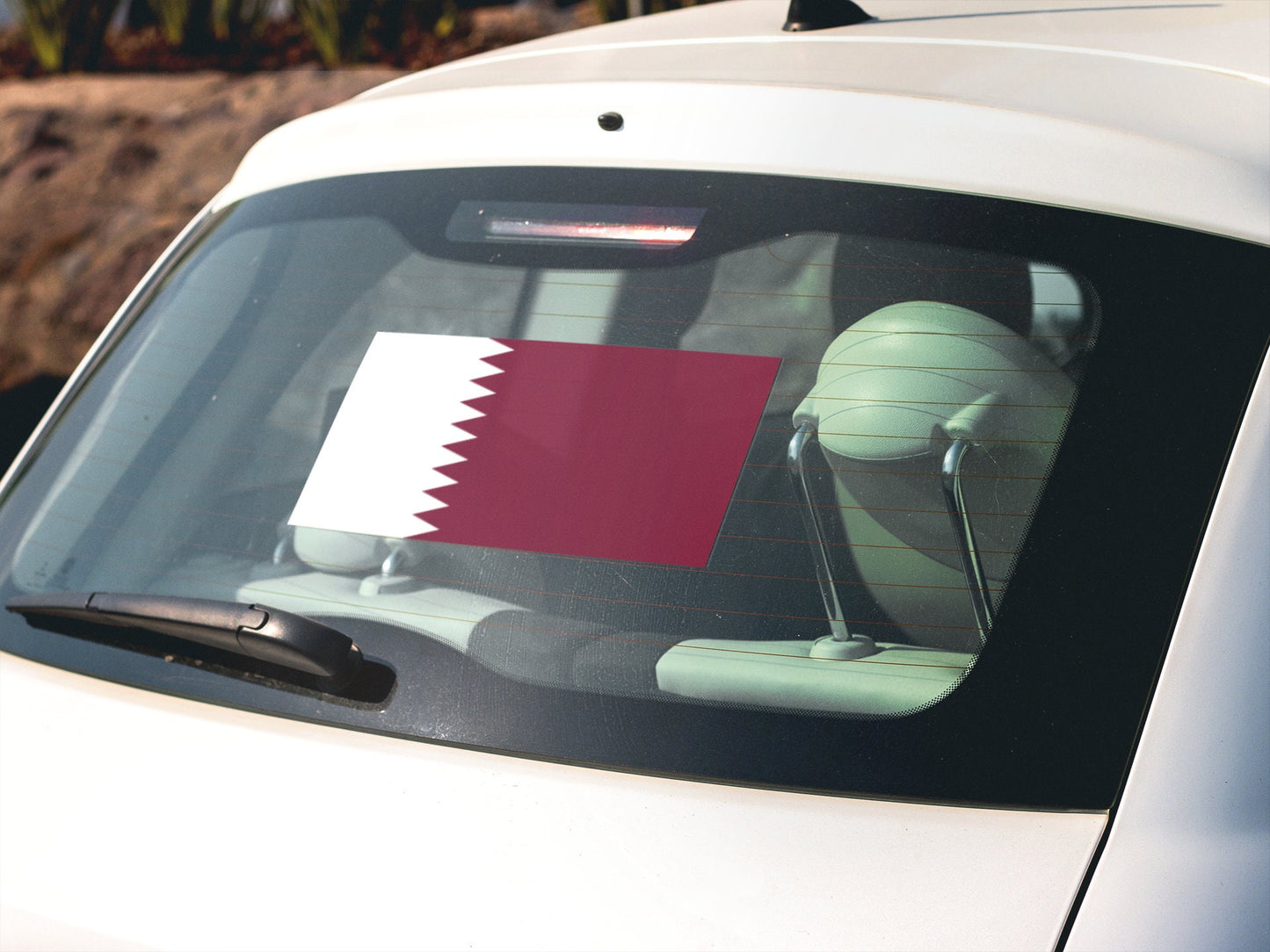 Qatar Flag Sticker Decal
