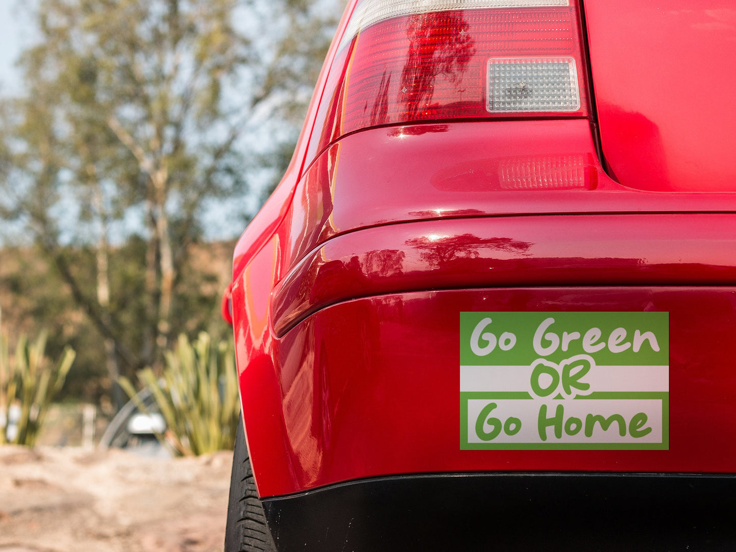 Go Green or Go Home Sticker Decal Vinyl Decal End Climate Change Go Green Stop Global Warming Save the Earth
