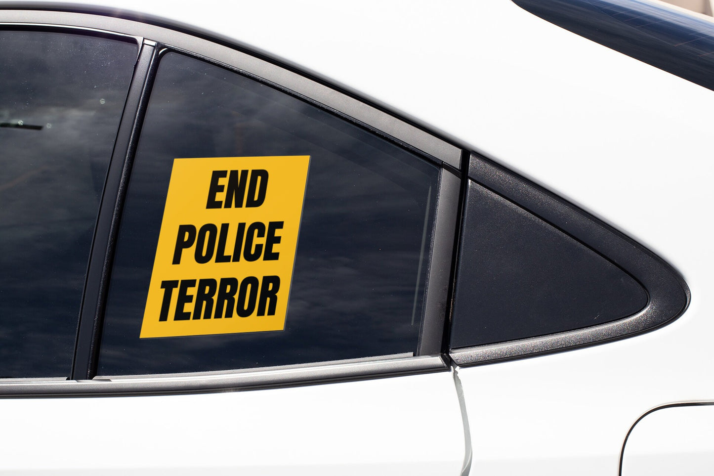 End Police Terror Sticker Decal Justice for Tyre Nichols Death