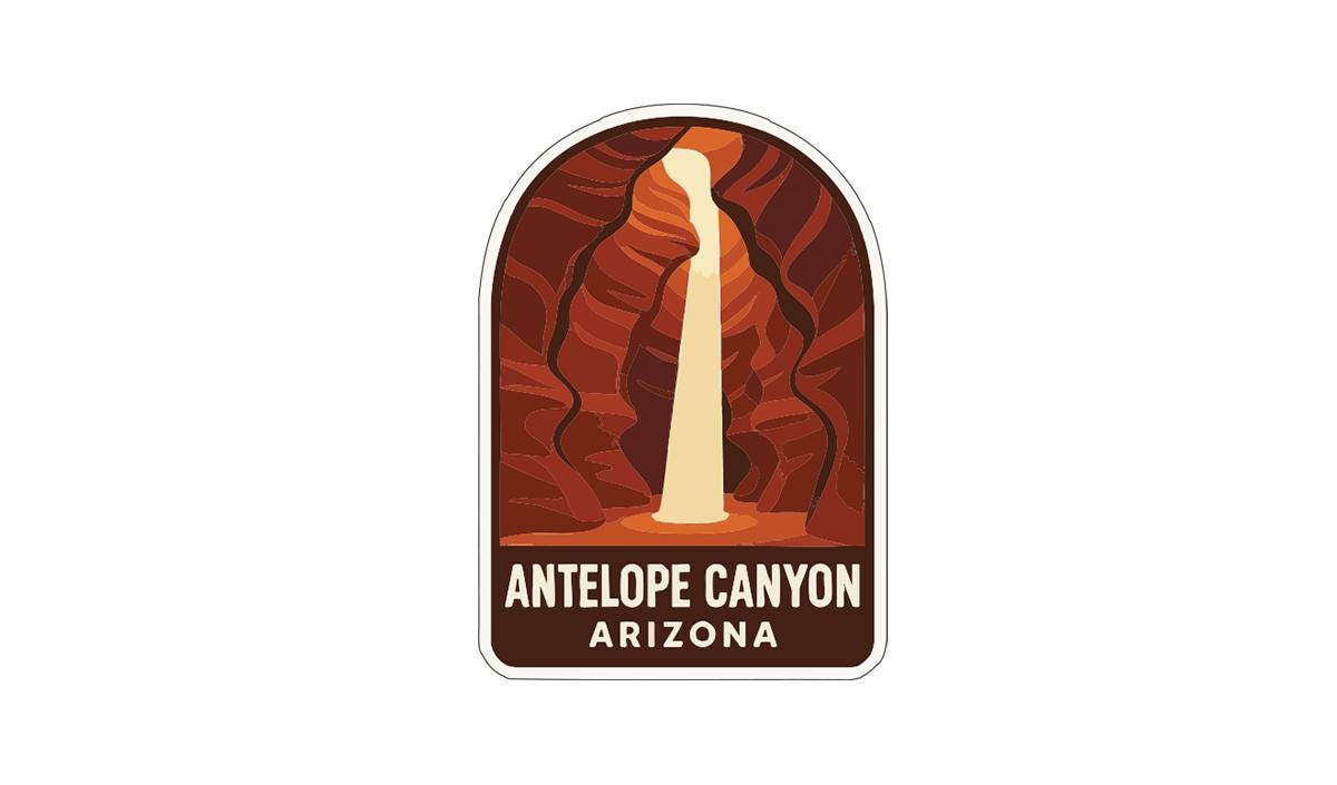 Antelope Canyon Arizona Iron On Heat Transfer Vinyl HTV Die-Cut Symbolic
