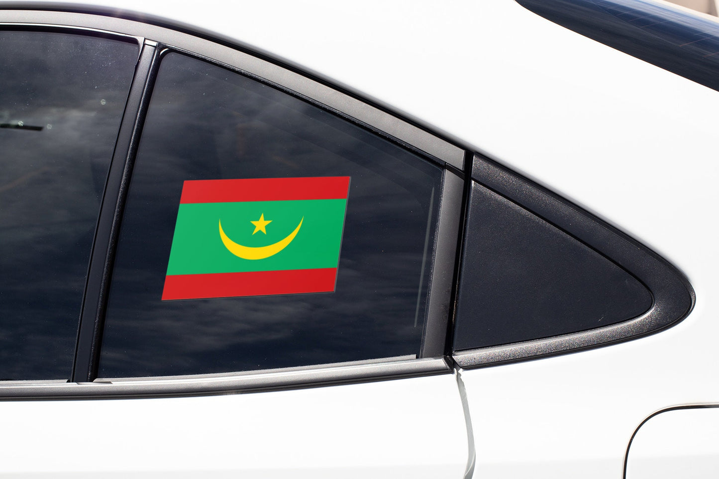 Mauritania Flag Sticker Decal