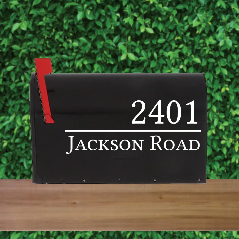 Mailbox Numbers Sticker Decal Street Address Street Numbers