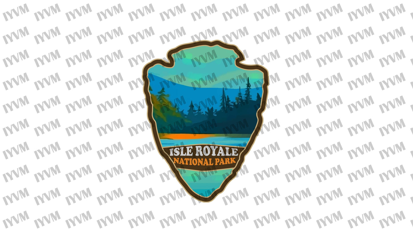 Isle Royale National Park Sticker Decal - US National Parks Series