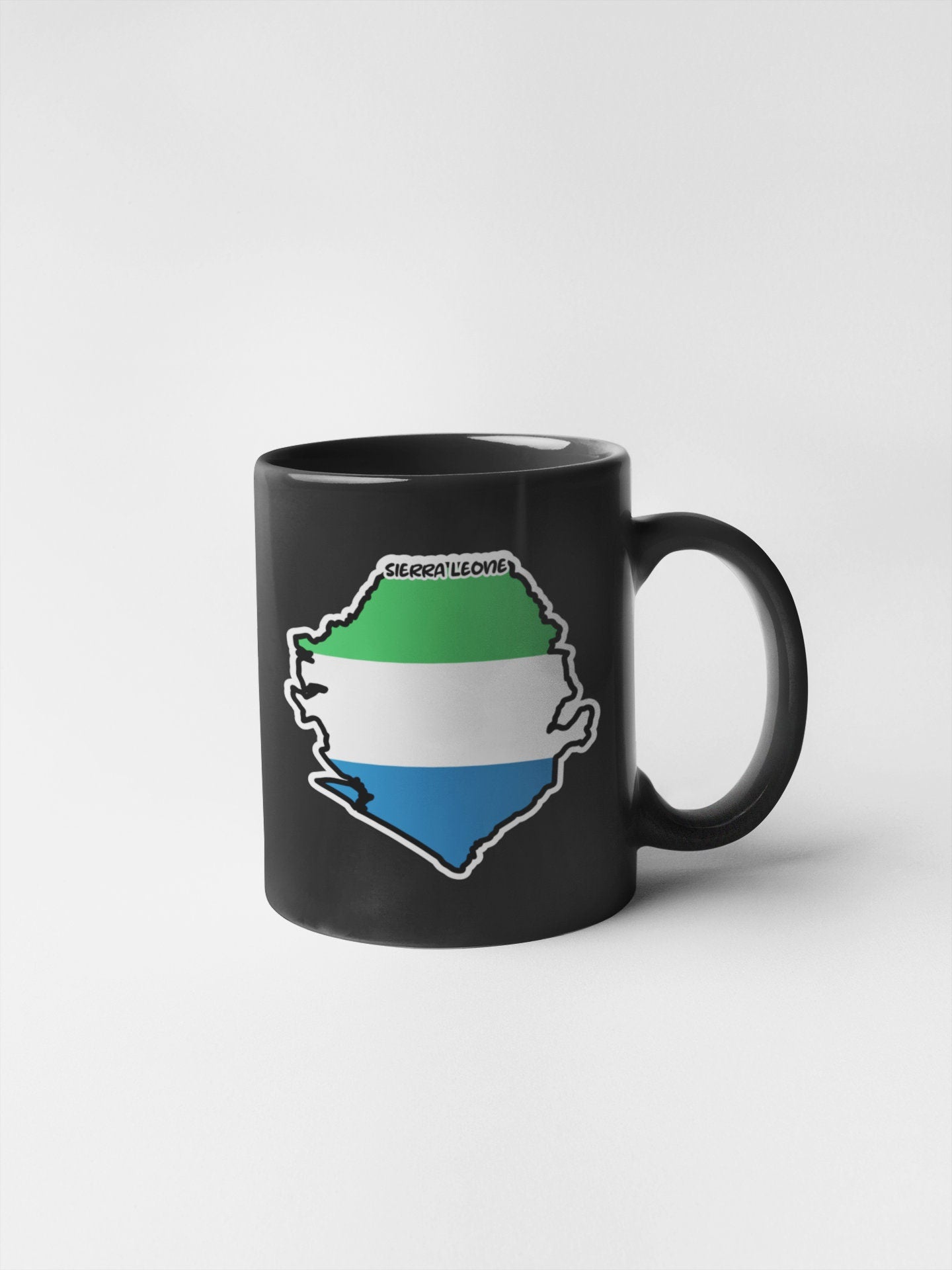 Sierra Leone Map Flag Sticker Decal