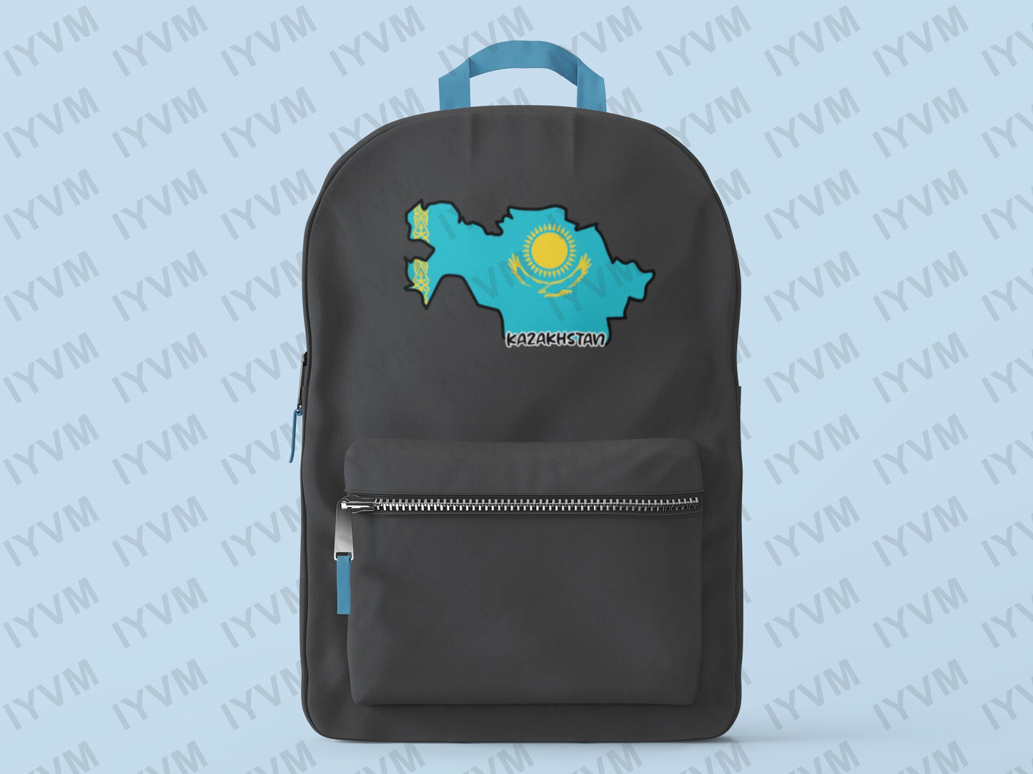 Kazakhstan Map Iron On Heat Transfer Vinyl HTV / Republic of Kazakhstan / Қазақстан Республикасы / Nur-Sultan / Kazakh / Kazakhstani