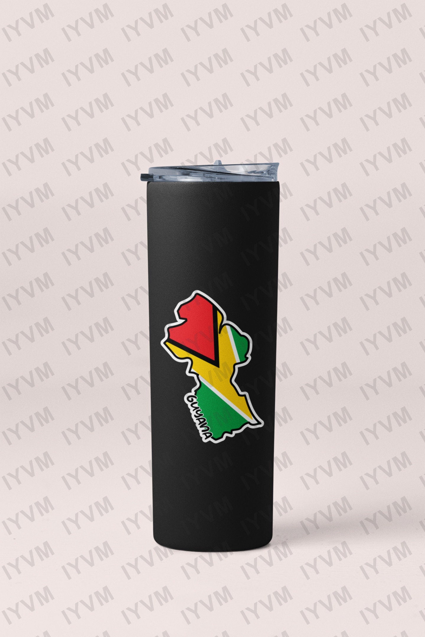 Guyana Map Flag Sticker Decal / Co‑operative Republic of Guyana / One People, One Nation, One Destiny / Georgetown / Guyanese