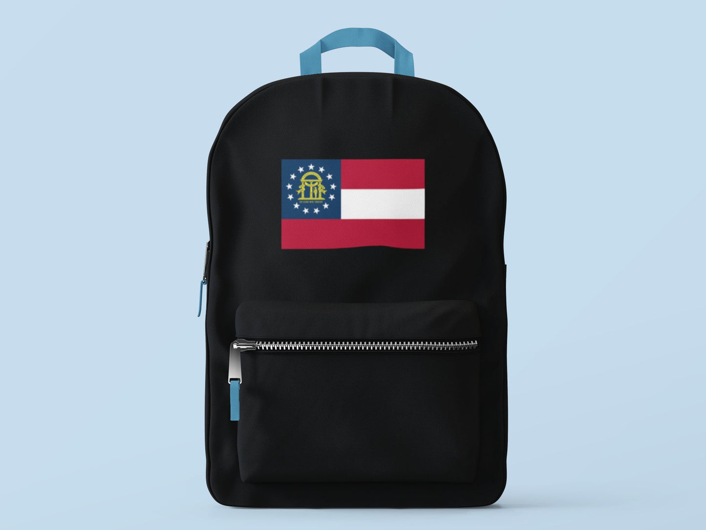 State of Georgia Flag Iron On Heat Transfer Vinyl HTV  Georgia State  Atlanta  The Peach State  Cracker State  Empire State of the South