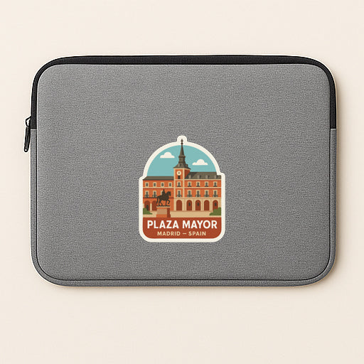 Plaza Mayor Spain Iron On Heat Transfer Vinyl HTV Die-Cut Symbolic Landmark