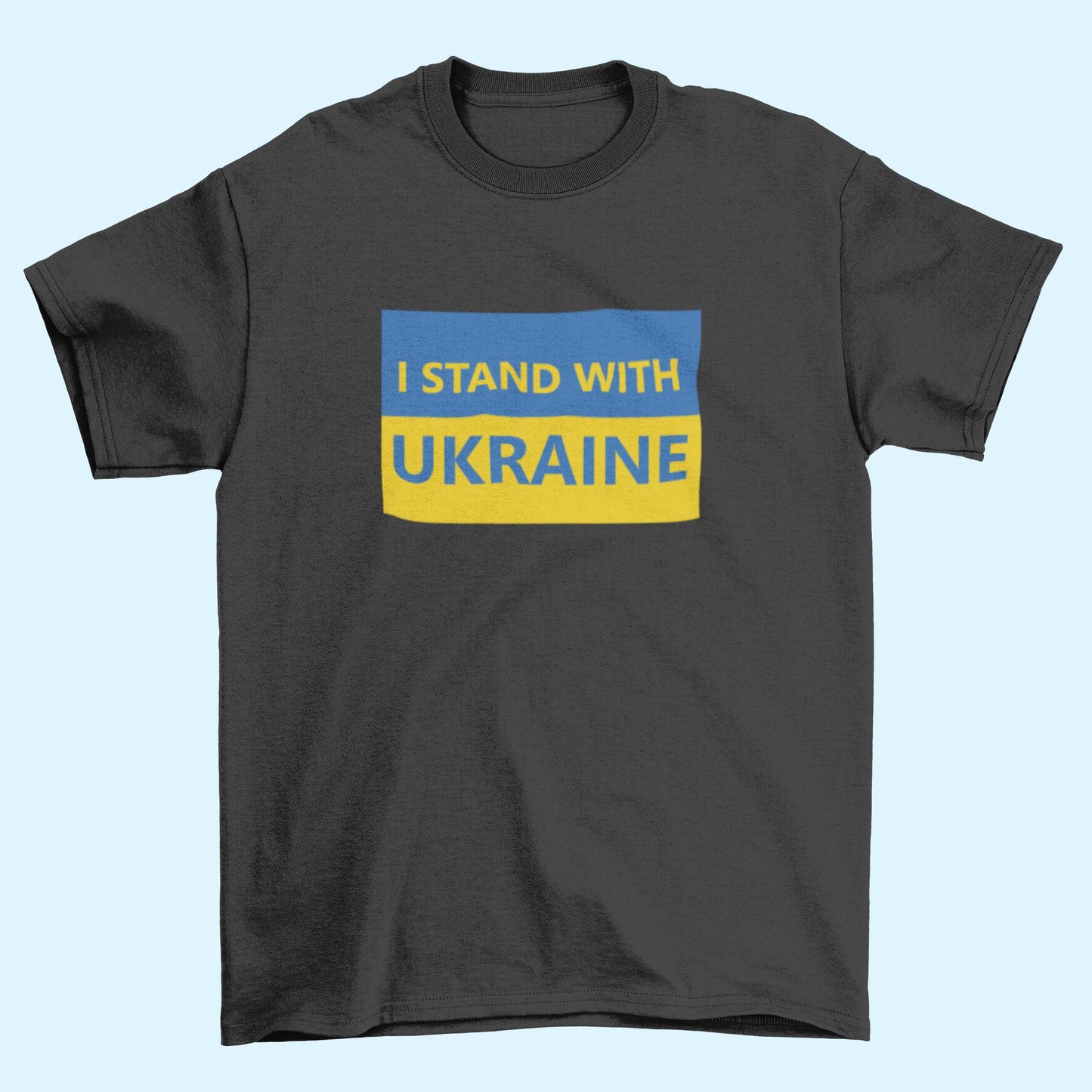 Ukraine Flag I Stand with Ukraine Iron On Heat Transfer Vinyl HTV / Russia Invasion / Anti War / Say /  World Peace