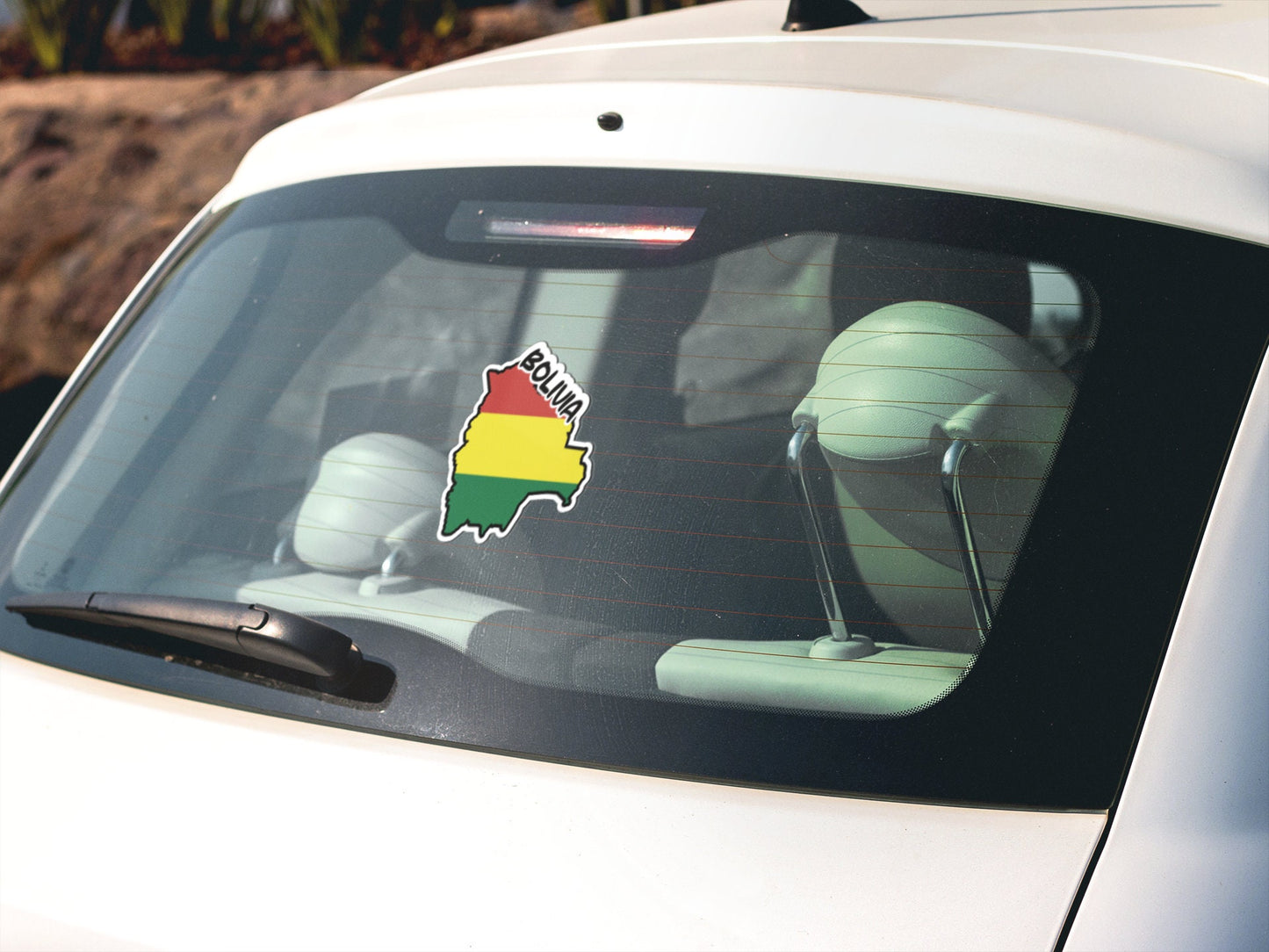 Bolivia Map Flag Sticker Decal