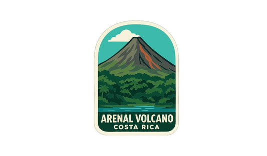 Arenal Volcano Costa Rica Iron On Heat Transfer Vinyl HTV Die-Cut Symbolic