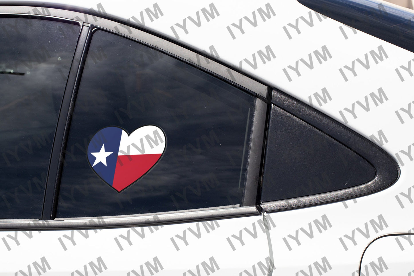 State of Texas Flag Heart Sticker Decal  USA Texas State  Austin  The Lone Star State