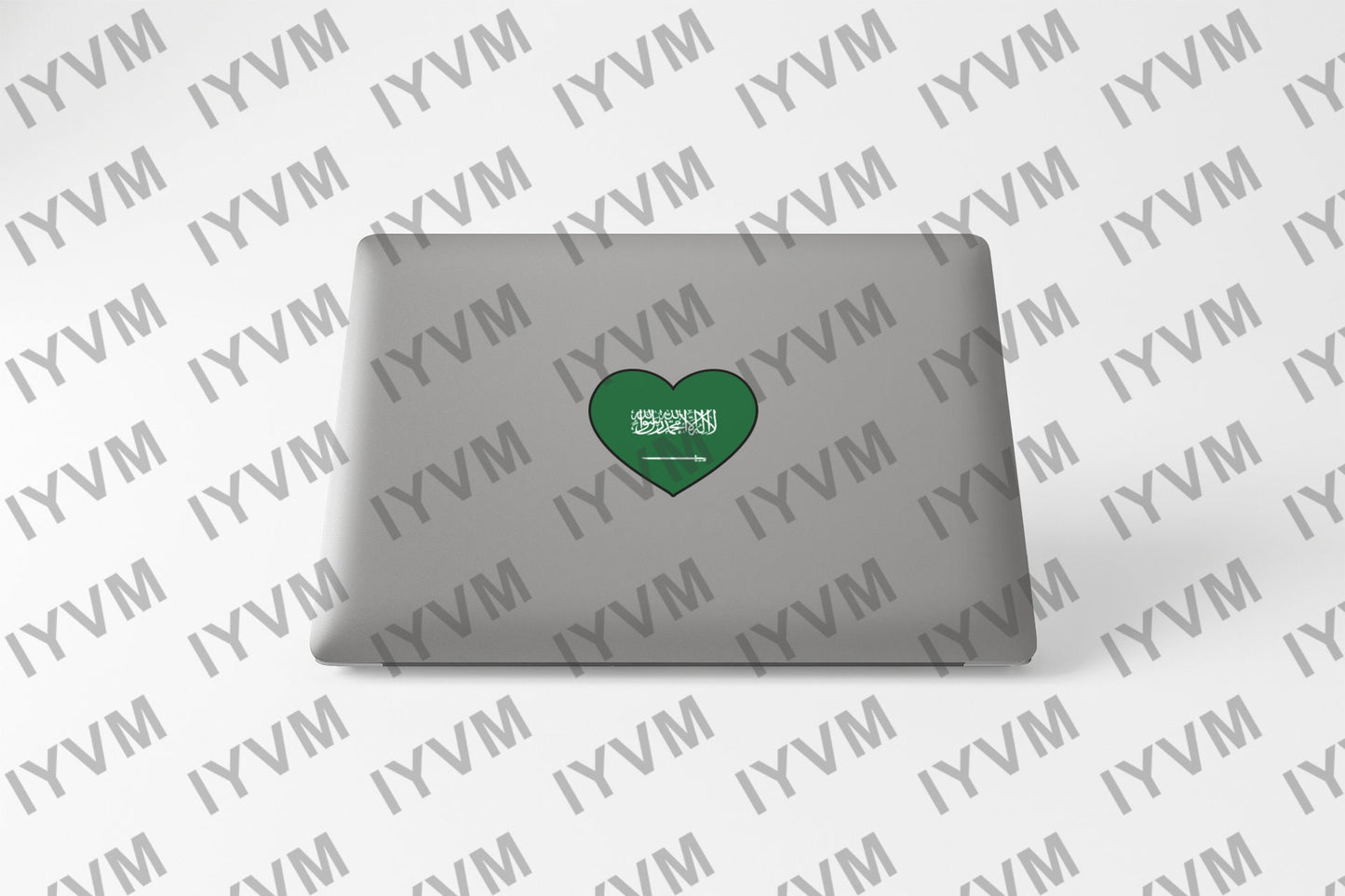 Saudi Arabia Flag Heart Sticker Decal / Kingdom of Saudi Arabia / Riyadh / Saudi Arabian